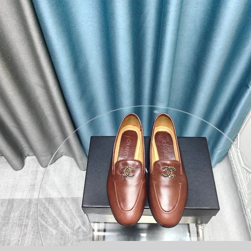 Ch*el leather shoes